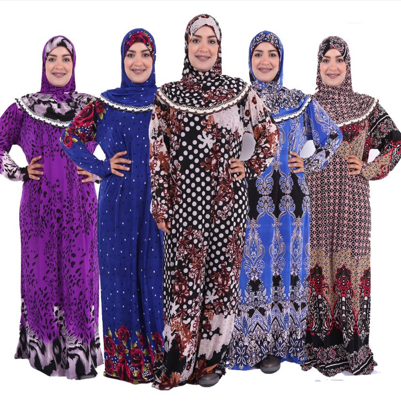 

Islamic Prayer Abaya Dress Ramadan Hijab Turkish Muslim Saudi Arabia Women Tunic Caftan Musulman Maxi Long Ropa Islamic Robe