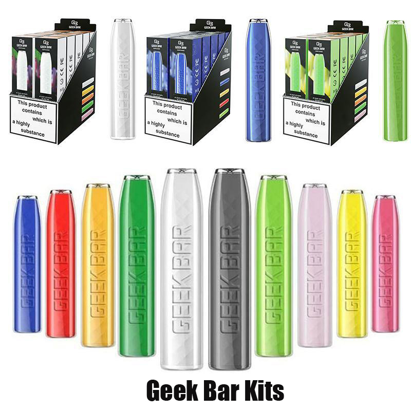 

Geek Bar Disposable E-cigarettes Pod Device Kit 575 Puffs 500mAh Battery 2.4ml Prefilled Pods Cartridges Stick Vape Pen Vs Plus XXL