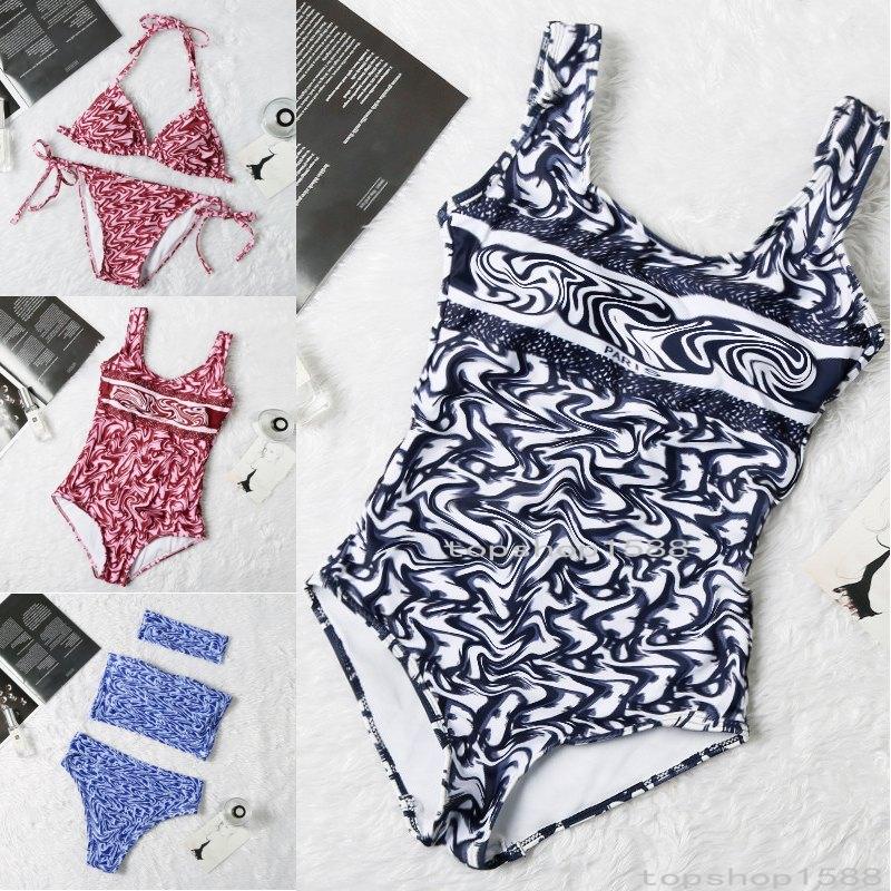 

2021 Brand Fashion Women Swimsuits Bikini set Multicolors Summer Time Beach Bathing suits Wind Swimwear High Quality S-XL, White;black