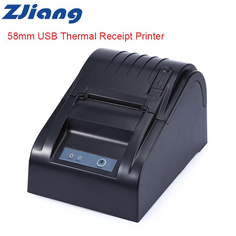 

Printers Zjiang ZJ-5890T Thermal Printer 58mm 90mm/S USB Receipt Supports ESC Direct Line Portable Printing Machine
