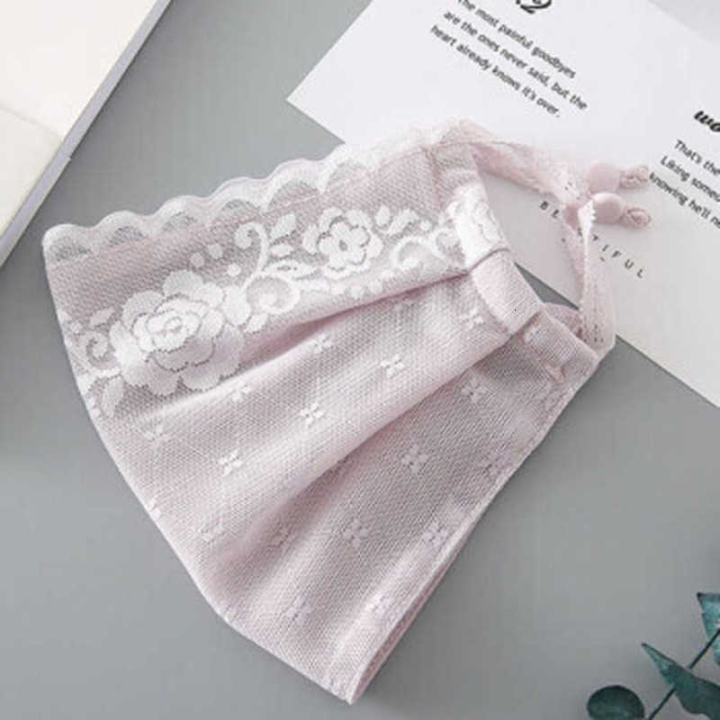 Mask Lace Summer Women's Breathable Sunscreen Mask Ice Dust-proof No Fog-image-701480079