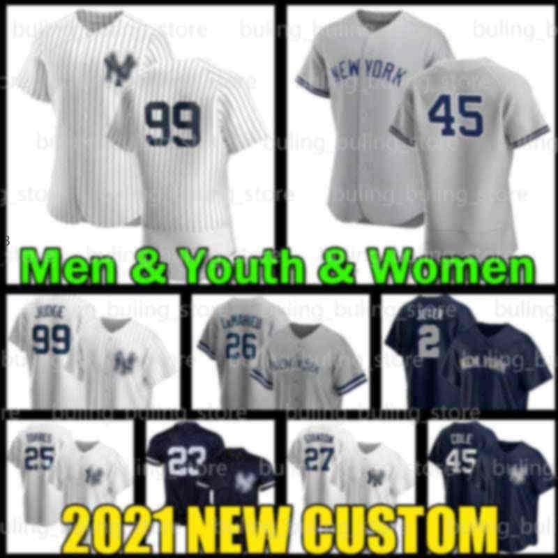 

99 Aaron Judge Jersey 2 Derek Jeter Yankees 45 Gerrit Cole 26 DJ LeMahieu New 25 Gleyber Torres York Mariano 42 Rivera Giancarlo Stanton Cor, Blue;black