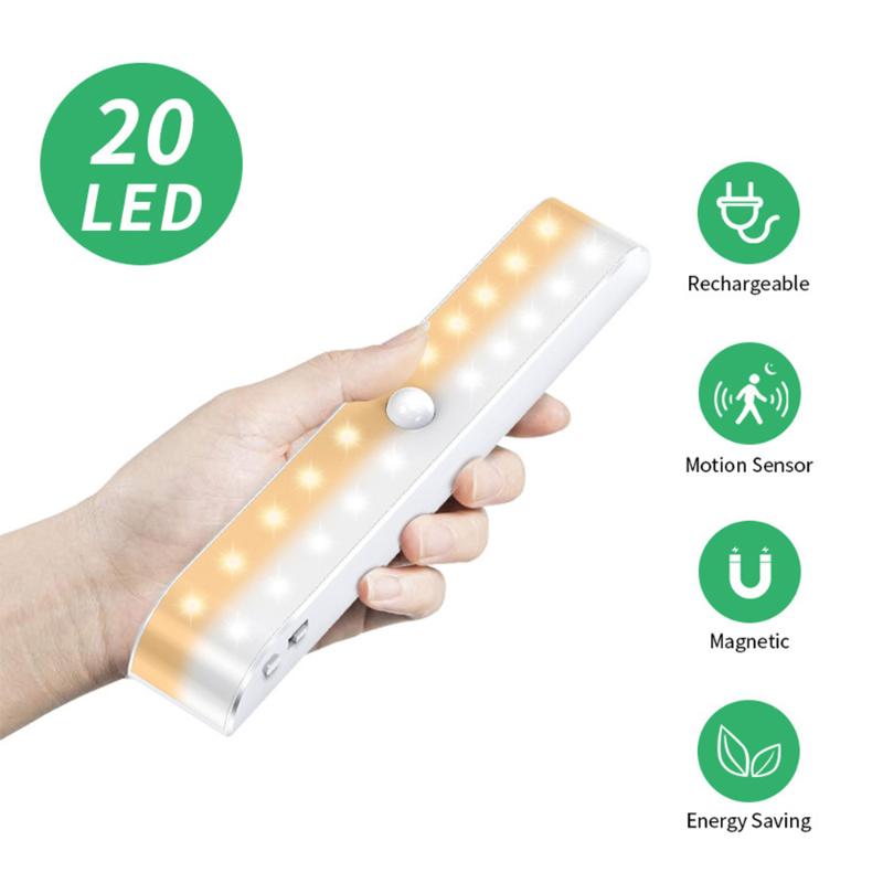 

LEDwireless Cabinet Light Wardrobe Bedroom Movement Induction Night Used As A For Kitchen Stairs