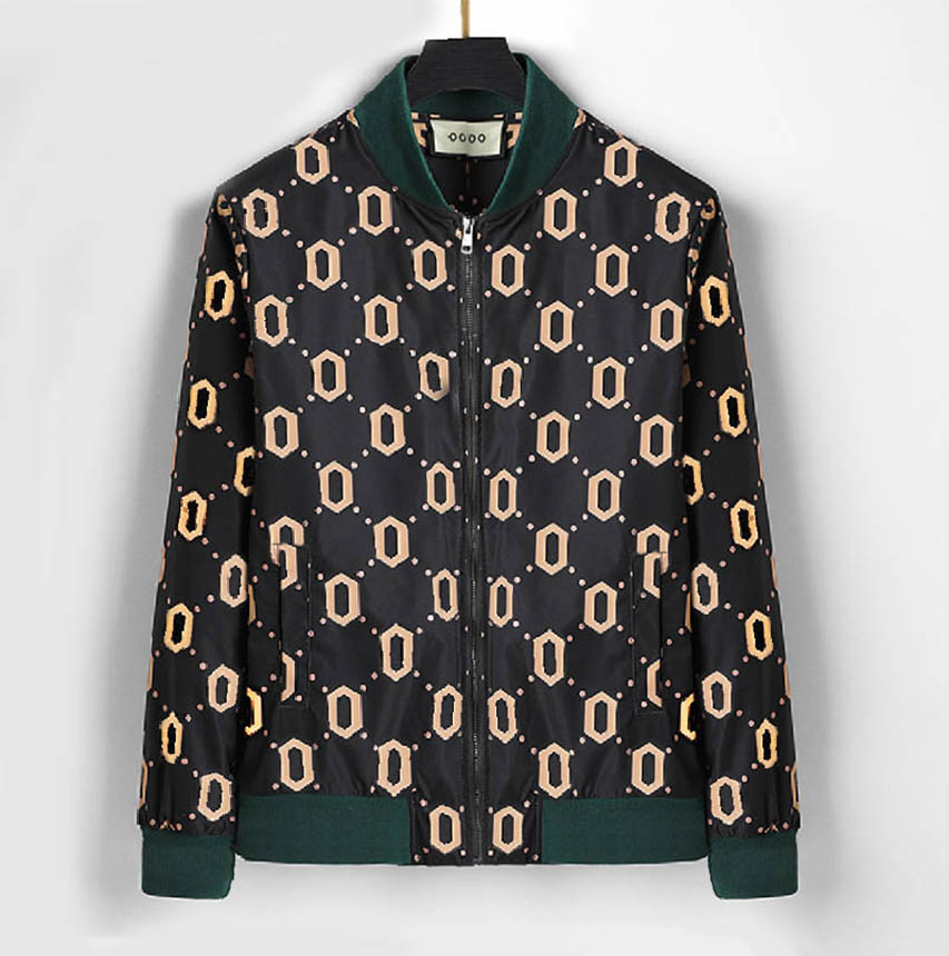 

Jacket Windbreaker Long Sleeve Mens Fashion Jackets Hoodie Clothing Zipper with Animal Letter Pattern Plus Size Clothes M- hoodie BZHP, Champagne