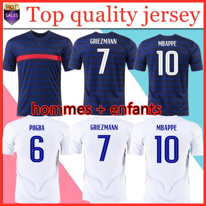 

men+kids MBAPPE GRIEZMANN POGBA GIROUD KANTE FRANCE jerseys 2021 home away Soccer jersey Football shirts adult men + kids kit, Black;yellow