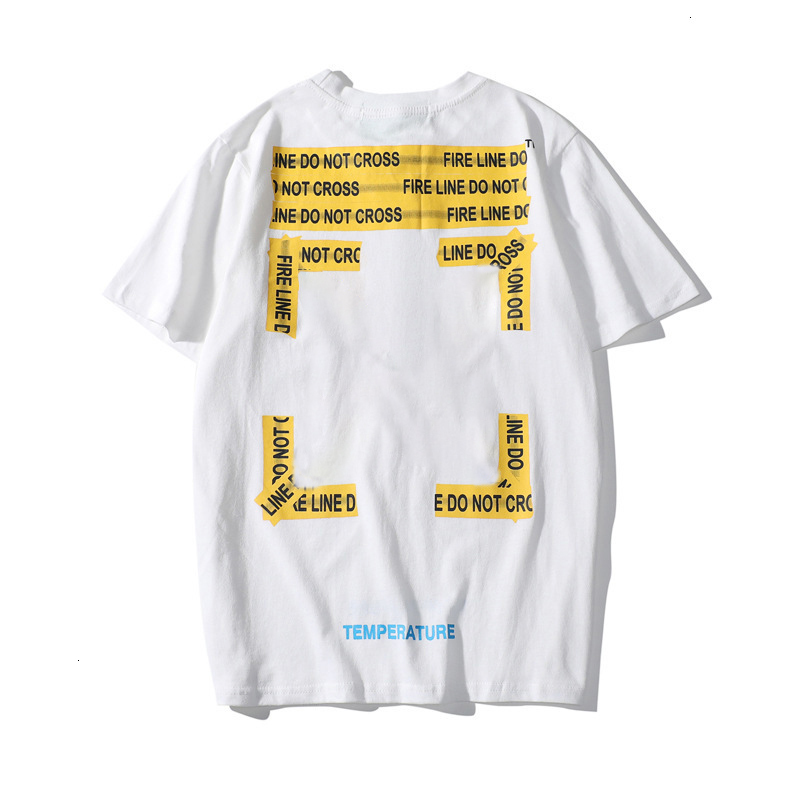 

2021 polo Off T-shirts summer Men women fashion round neck short sleeve trend letter printing breathable T-shirt 17 styles shirt, 1915 # white