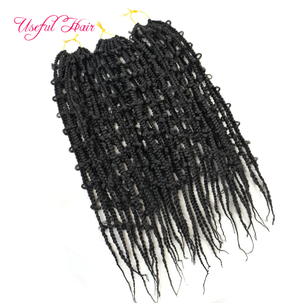 18" Inch Butterfly Locs Crochet Hair Jungle Butterfly Braids Goddess Crochet Hair Pre-loop Box Braiding Tresses for Black Women-image-736894859