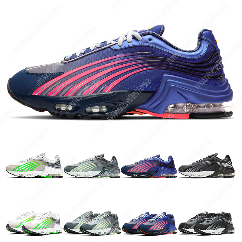 

With tag 2021 tn plus 2 mens running shoes women Black grey Blue pink Eggplant Neon sport sneaker trainer outdoor fashion size 5.5-12