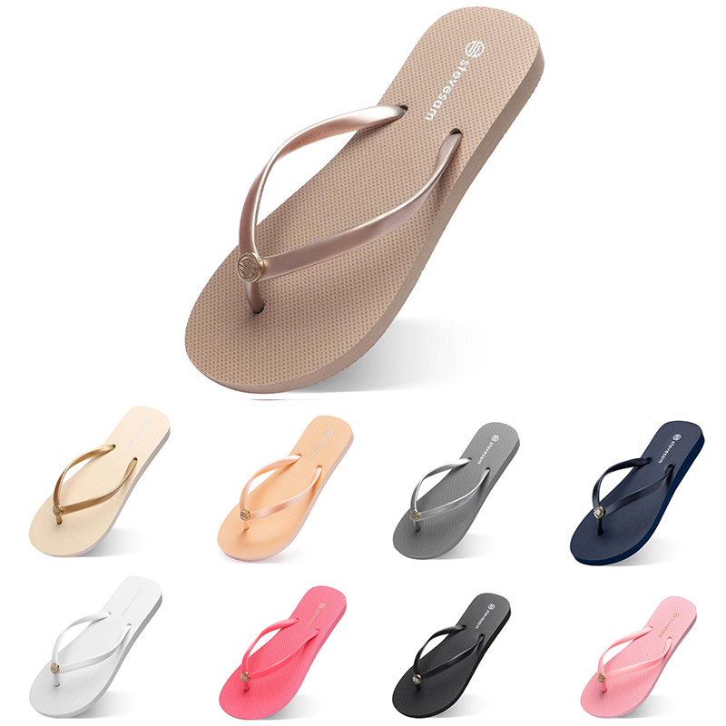 

women slippers fashion flip flops beach hotel indoor slipper triple black pink white lemon green grey blue womens shoes nine