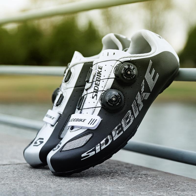 

Sidebike Mtb Shoes Mountain Bike 021 Non-lock Leisure Road Cycling Men Women Ultralight 565g Breathable Non-slip Footwear, White