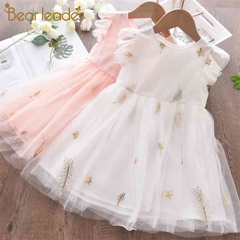 

Baby Girls Casual Princess Dresses Fashion Summer Children Sequined Dress Kids Wedding Party Vestidos Clothes 210429, Ax1762white