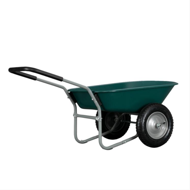 

2022 Watering Equipments 146*62*65cm Iron Wood Double Wheel Garden Cart, Green