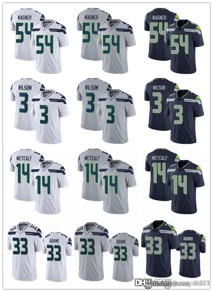 

Men youth Women Seattle Seahawks 3 Russell Wilson 14 DK Metcalf 33 Jamal Adams 54 Bobby Wagner Football Jerseys, Black;red