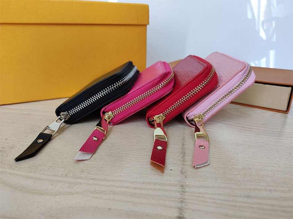 

good quality card holder Coin Purses letter carving Classic Zip Wallets Fashion Designer mens Holders Letters Womens purse Luxury unisex pu Leather Wallet 60067, Letter carving black