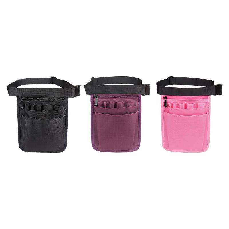 

Waist Bags Organizer Belt 2 Sided -9 Bag Pouch Case Utility Pack For Scissors Care Kit Accessories
