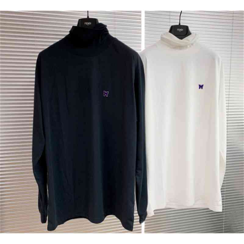 

Men' Hoodies & Sweatshirts High quality shirt of the butterfly black embroidery women with solid gloves neck streetwear needles