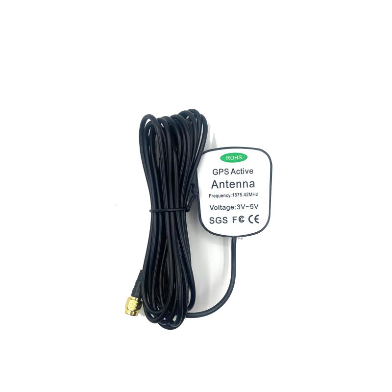 

Car GPS & Accessories QUESCAN RG174 SMA Connector Antenna 1575.42MHz Active 3M Cable GNSS High Gain Navigation