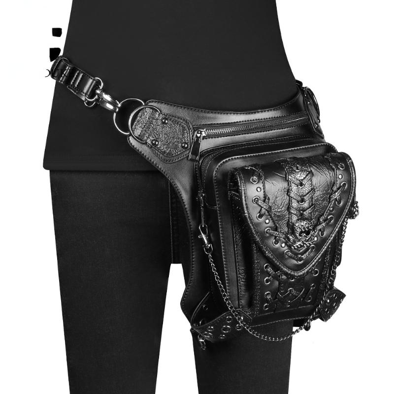 

Waist Bags Steam Punk Bag Retro Rock Gothic Packs Style For Women Goth Shoulder Purse Men Leg Thigh Messenger Crossbody, Sky blue