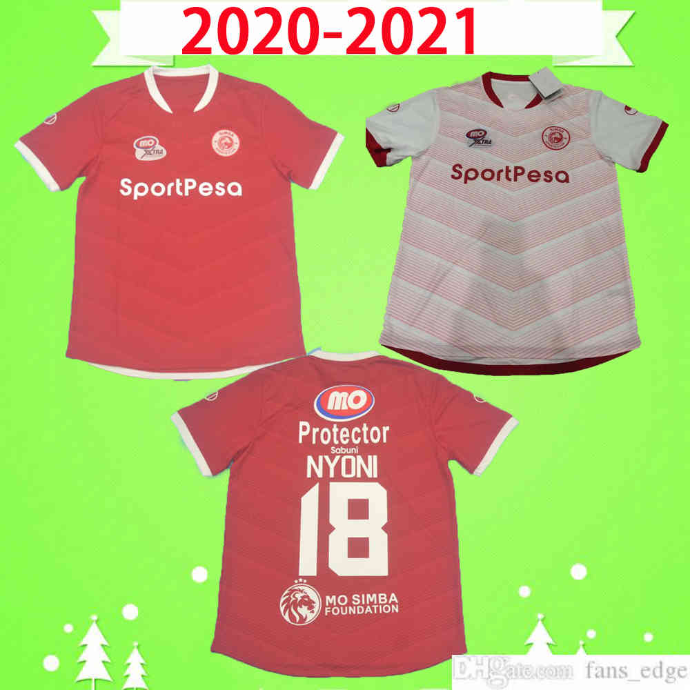 

20 21 Tanzania Simba SC soccer jersey NIONY home away red white 2020 2021 simba sports club football shirt top uniforms Tanzania maillot de futol, 2020 2021 new