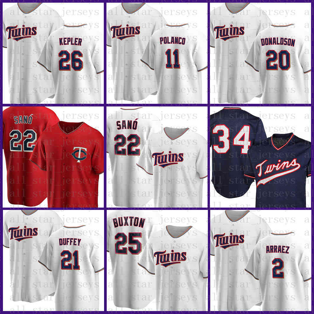 

22 Miguel Sano Minnesota Custom Twins Baseball Jersey Jorge Polanco Max Kepler Kirby Puckett Byron Buxton Josh Donaldson Tyler Duffey Purple, Jersey(shuangcheng)