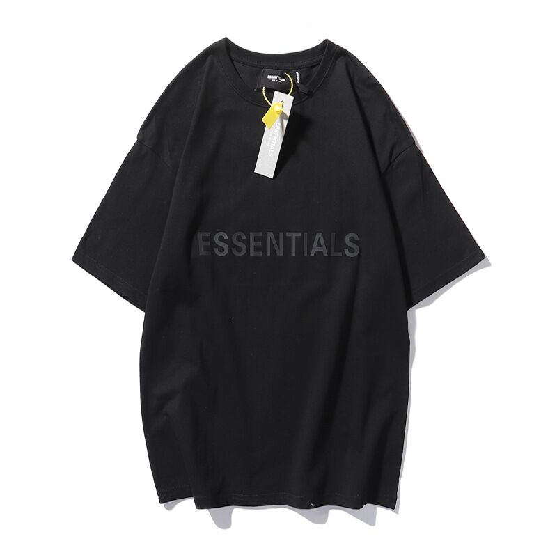 

2021 essentials t-shirts men women casual cotton fog t shirts outdoor skateboard short sleeve tees, White;black