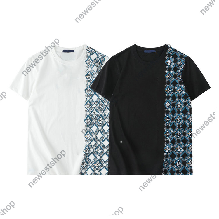 

2021 summer designer mens Casual classic letter print T-shirt Short sleeve T-shirt high quality geometry print t shirt women tshirt tee tops, White;black