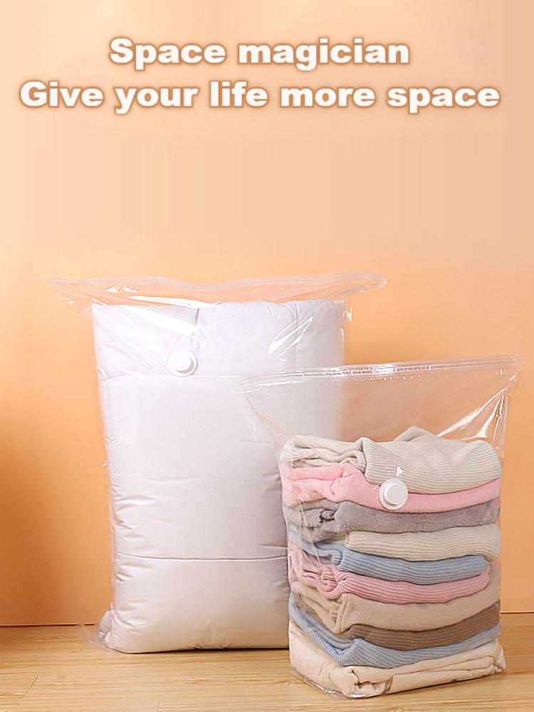 

Gift Wrap Thick Vacuum Buggy Bag Cloth Compression With Hand Pump Reusable Blanket Clothes Quilt