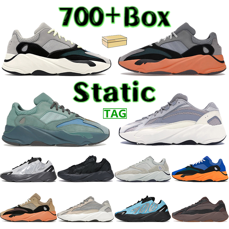 

With Box 700 Sneakers Men Shoes Static OG Solid Grey Metallic Blue Tint Bright Cyan Resin Faded Azure Wash Orange Trainers Women Chaussures, Bubble wrap packaging