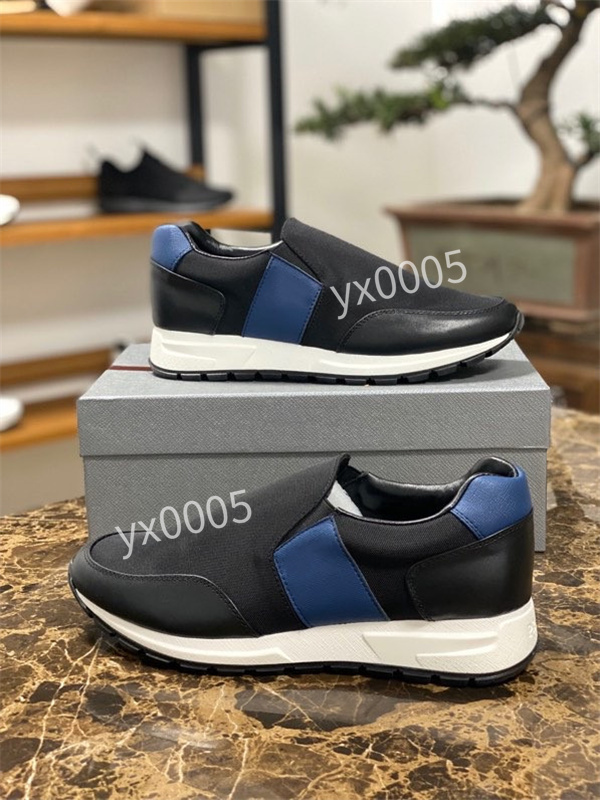 

Prad 2021 Men Casual shoes women Travel leather lace-up sneaker fashion lady designer Running Trainers Letters woman shoe Flat Printed gym sneakers Large size38-46, 06