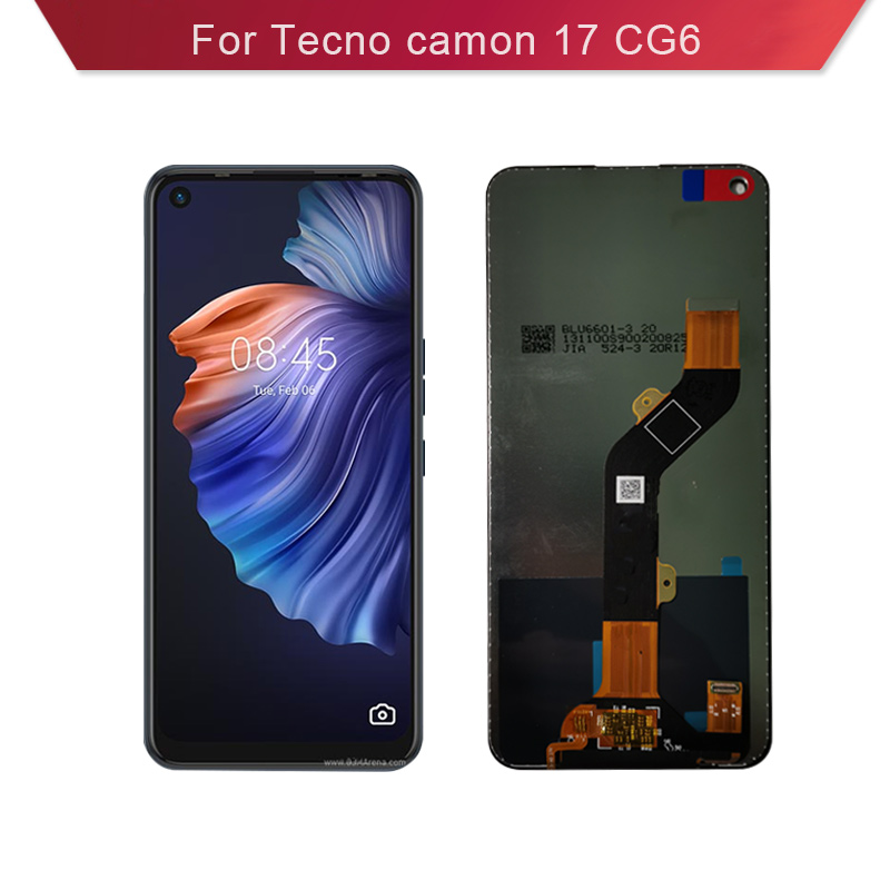 

For Tecno camon 17 CG6 LCD Display Touch Panels Complete Cell Phone with Screen Assembly Digitizer Replacement