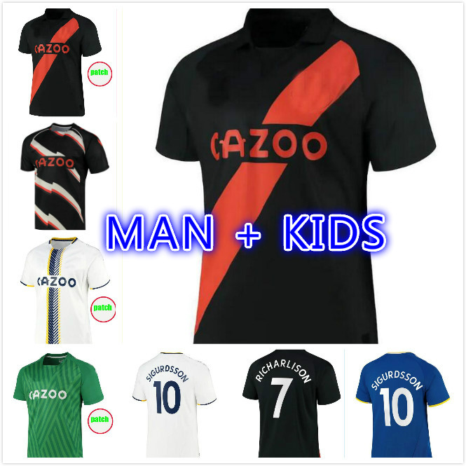 

21 22 Calvert-Lewin james Soccer Jerseys KEAN 2021 2022 SIGURDSSON RICHARLISON Football Shirts TOSUN BERNARD Jersey