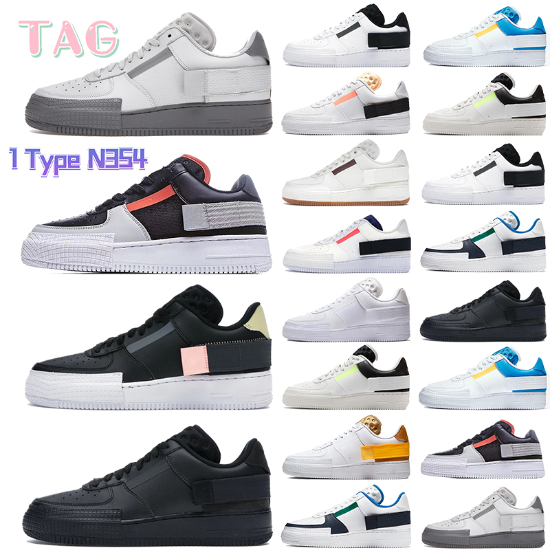 

New Arrival 1 Type N354 Men Running Shoes black pink Grey Fog summit white obsidian orbit designer women sneakers Sail Gum photo blue sport trainers US 5.5-11 with tag, Bubble wrap packaging