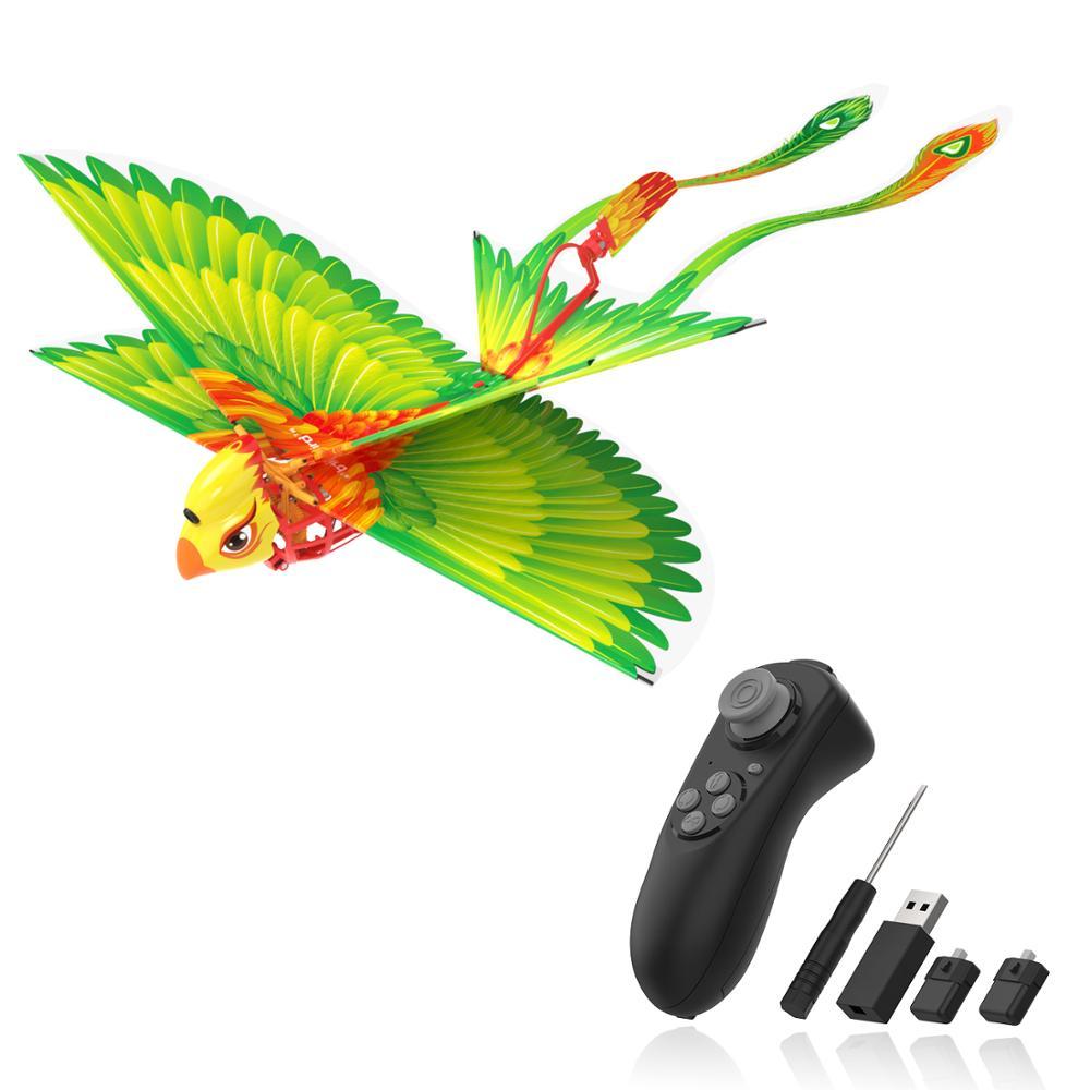 

Go Bird Remote Control Flying Toy Mini RC Helicopter Drone-Tech Toys Smart Bionic Flapping Wings Flying Birds for Kids Adults 210326