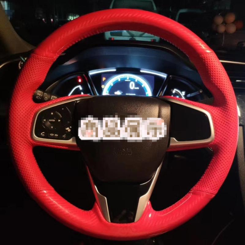 

Steering Wheel Covers Suitable For CX-30 CX-4 CX-5 Cx-8 Axela Atenza Leather And Carbon Fiber Cover