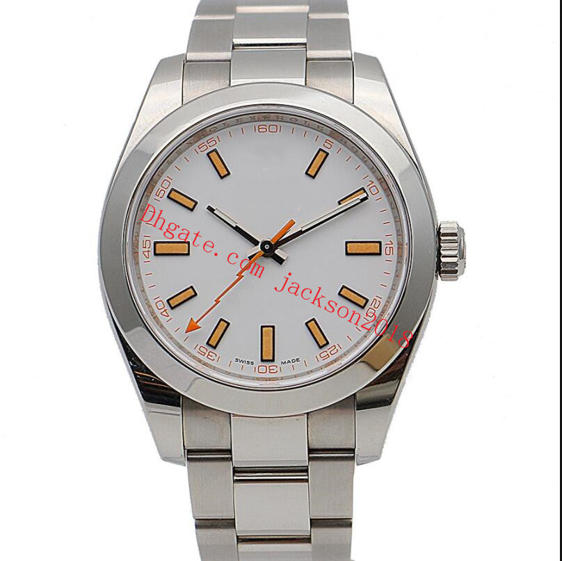 

Men's Luxury Watches 116400 40mm BP Maker Asia 2813 Sapphire Glass Luminous Mechanical 316L Stainless Steel Bracelet Wristwatches, Slivery;brown
