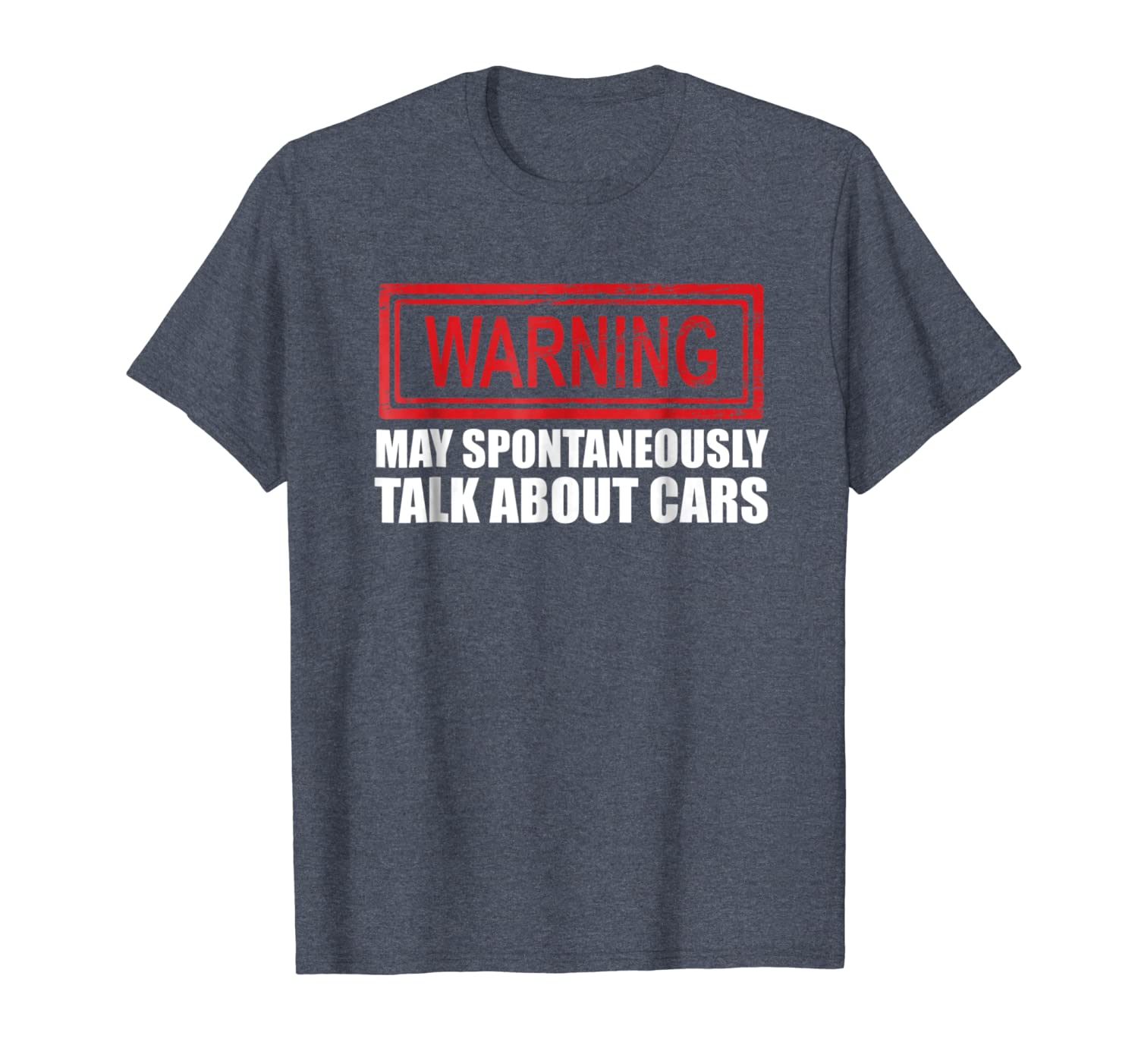 

warning may spontaneously talk about cars t shirt, White;black