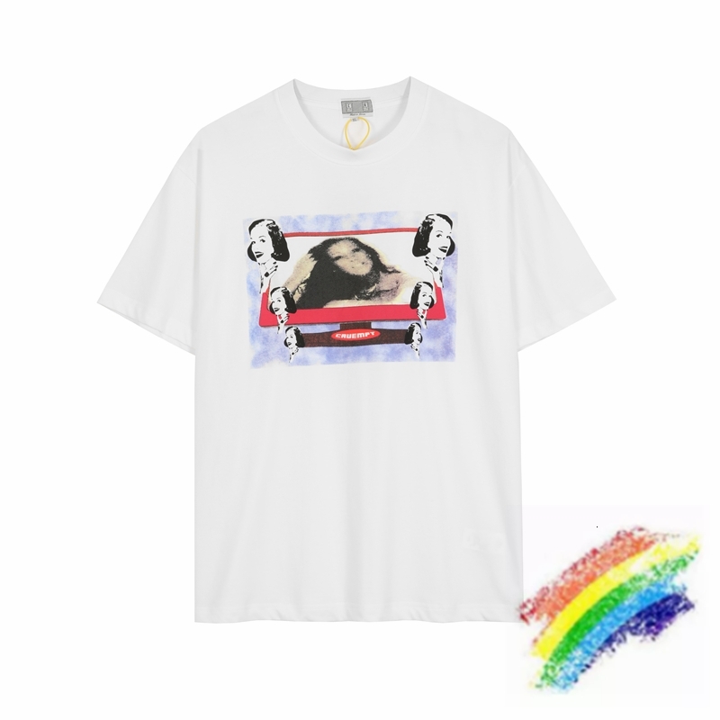 

Men's T-Shirts Digital Printing CE CAVEMPT T Shirt Men Women 1:1 High Quality TV Female Face print Short Sleeve T-shirt CAV EMPT C