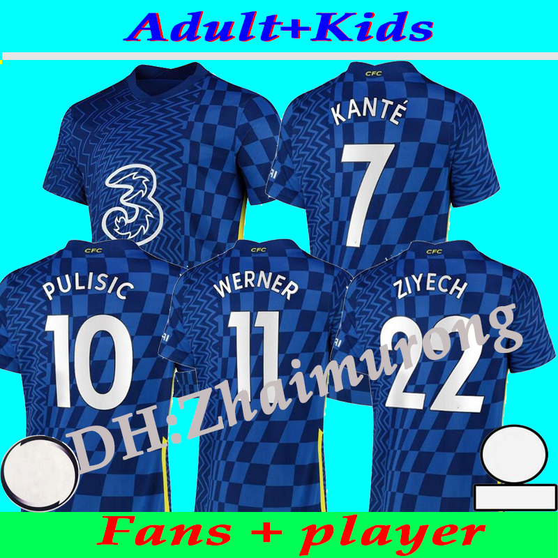 

CFC soccer jersey PULISIC ZIYECH HAVERTZ KANTE WERNER CHILWELL MOUNT JORGINHO 2021 2022 GIROUD football shirt 21 22 home away thrid fourth M, Black;yellow
