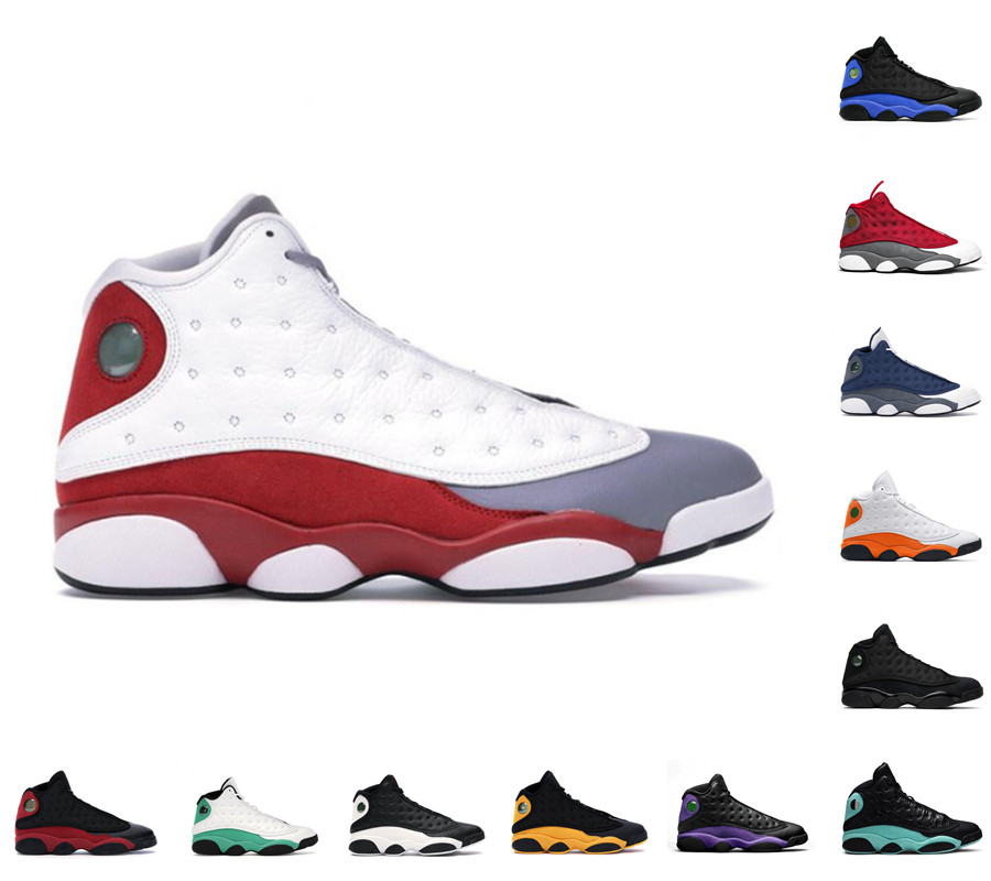

High quality 13 Flint Bred men women basketball shoes Reverse He Got Game Atmosphere Grey Altitude Playground Lakers Black Cat Olive trainer sneakers
