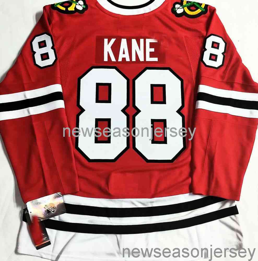 

Embroidery PATRICK KANE CHICAGO BLACKHAWKS JERSEY Men Women Youth Jersey XXS-5XL, Black