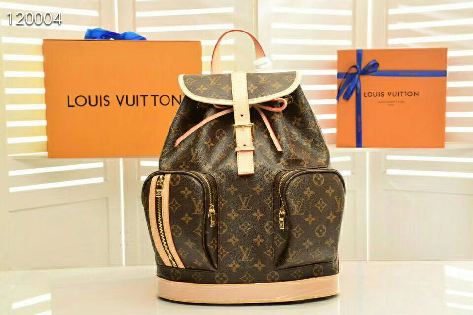 

Louis Vuitton Wholesale classic leather backpack fashion simple retro lv school bag computer storage bag ladies men neutral travel storage rucksack, Brown