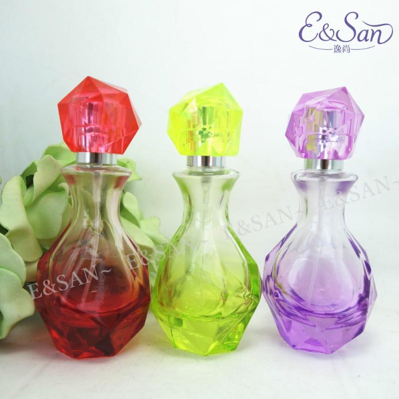 

PT130-30ML Diamond Multi-faceted Spray Glass Perfume Sub-installed Cosmetic Bottle 100PCS/LOT Storage Bottles & Jars