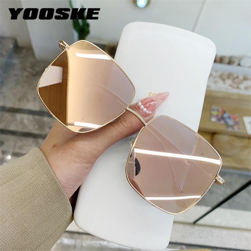 

Luxury Metal Sunglasses Women Men Square Sun Glasses Ladies Shades Gradient Eyewear UV400 Colored Goggles Gold Silver