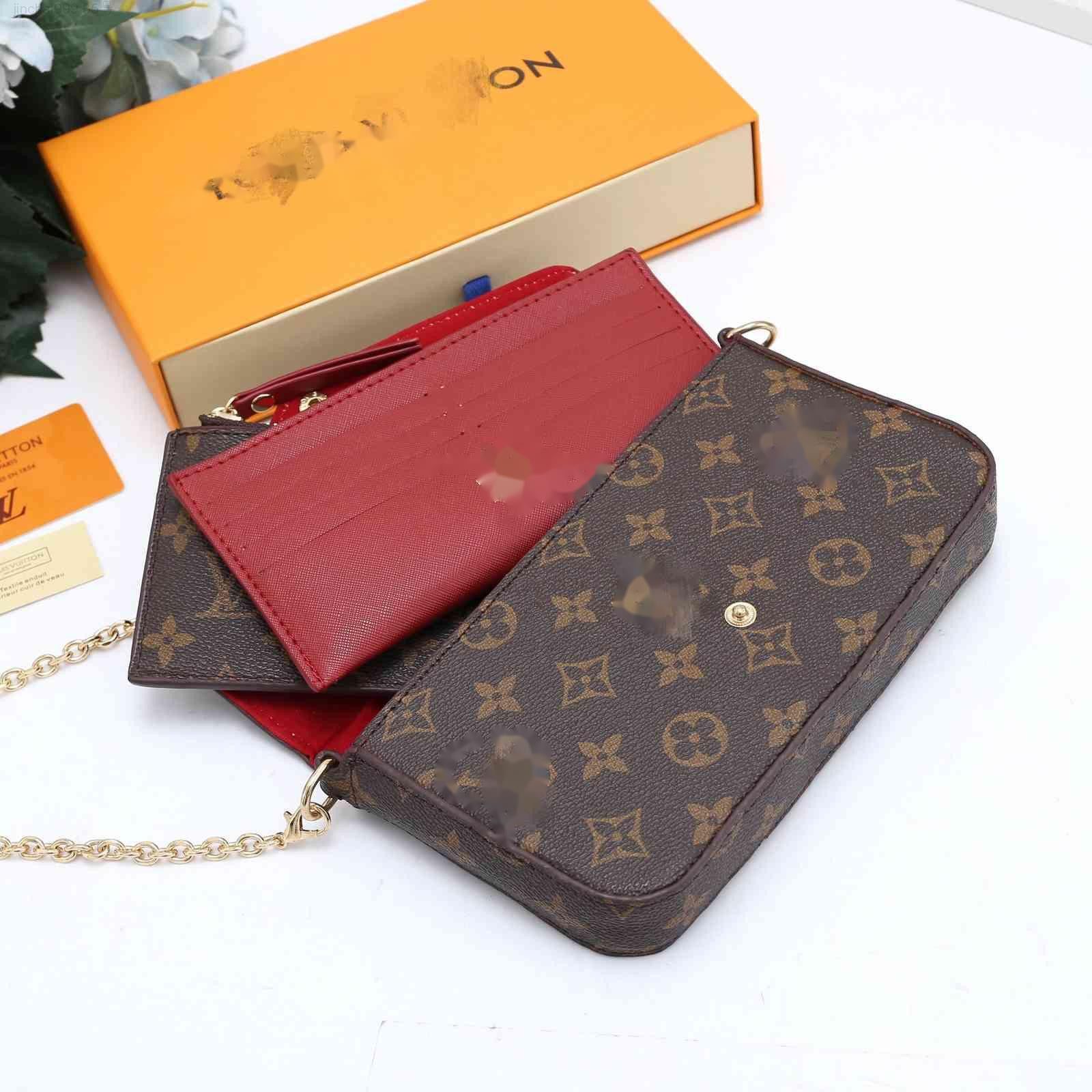 

LVLOUISVITTON BagVUTTON Women Luxurys Shoulder Bag Famous Designers Handbag Crossbody Lady Tote FlapSG2J, Red;black