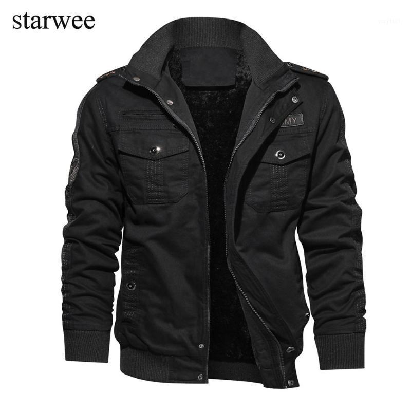 

Men's Jackets Fashion Men Black Gothic Plus Army Green Jacket Long Sleeve Stand Collar Military Casual Goth Drop