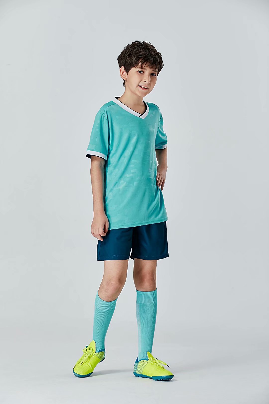 

#02 Football uniform men+kids soccer Jersey printing team custom track and field sports short-sleeved shirt, Black;yellow
