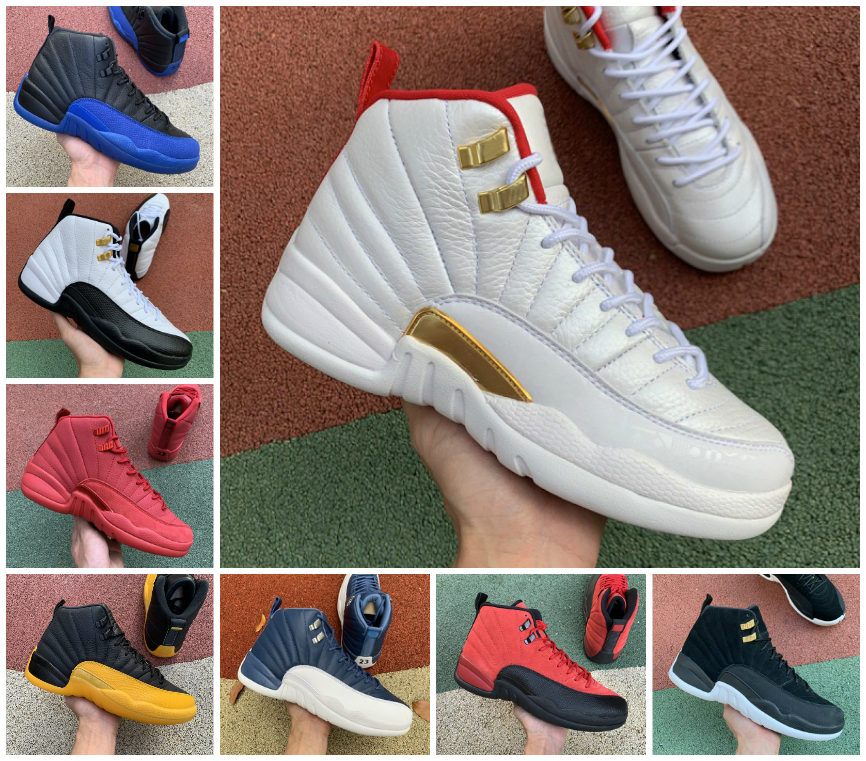 

12 Reverse Flu Game Royal Mens Basketball Shoes 12s University Gold Concord Taxi OVO White Retroes Playoffs French Obsidian UNC Blue Sneaker