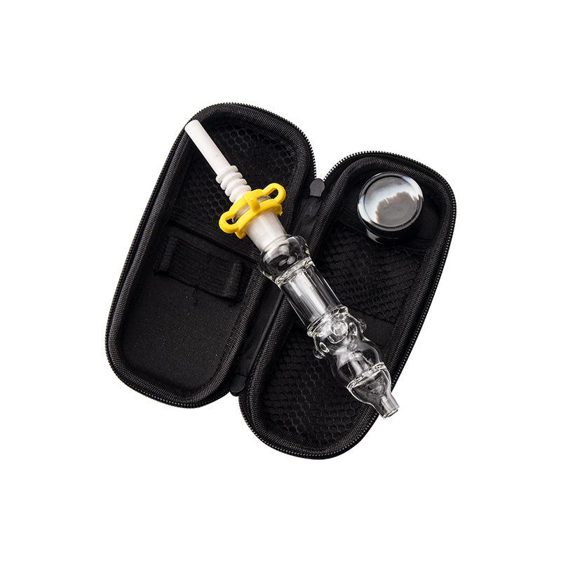 

Glassvape77 CSYC NC008 Glass Water Pipes Portable Case 10mm 14mm Titanium Quartz Ceramic Nail Tip SS Dabber Silicon Jar Dab Bubbler