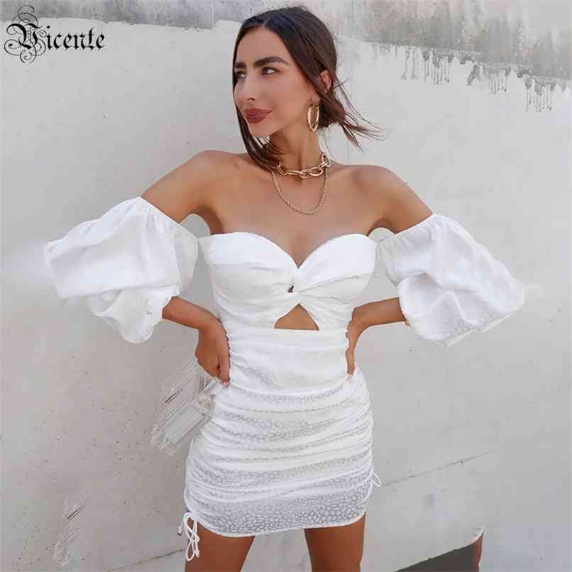 

Women' Dresses Celebrity Party Strapless Mid-sleeve Waist Hollow Lace-up Draping Design Spotted Satin Dress 210520, Gold