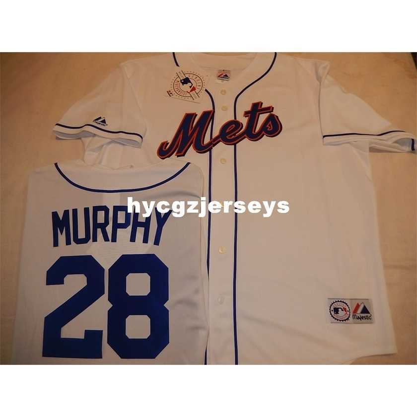 

Cheap baseball Mens Top #28 DANIEL MURPHY shirt JERSEY WHITE New Mens stitched jerseys SIZE XS-6XL, Black